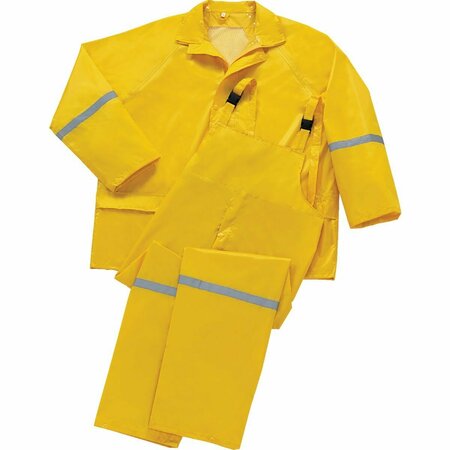 BOSS Large 3-Piece Yellow Polyester Rain Suit 44336/L